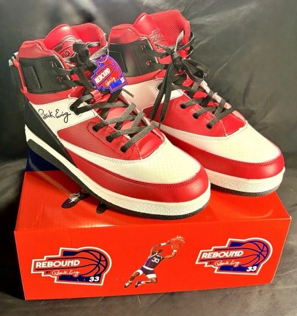 🚨 NEW Patrick Ewing Rebound 33 Orion Strap Red White Black 1RBE003-633 Men’s 11